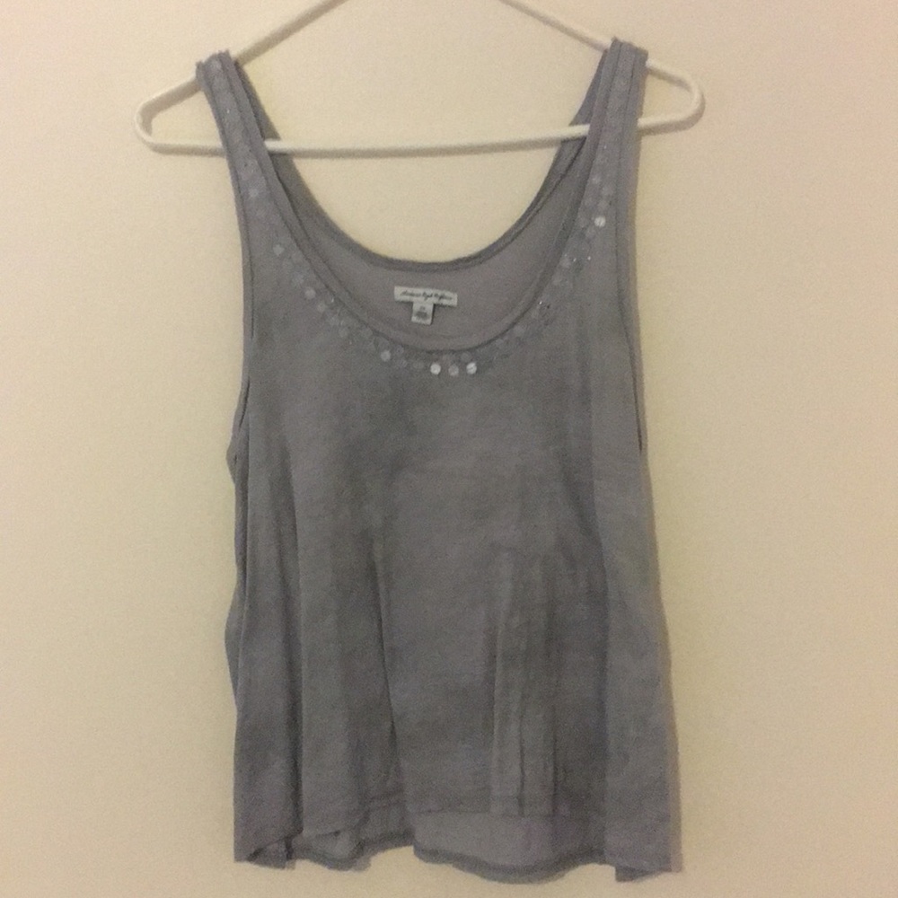 American Eagle Grey Tank Top